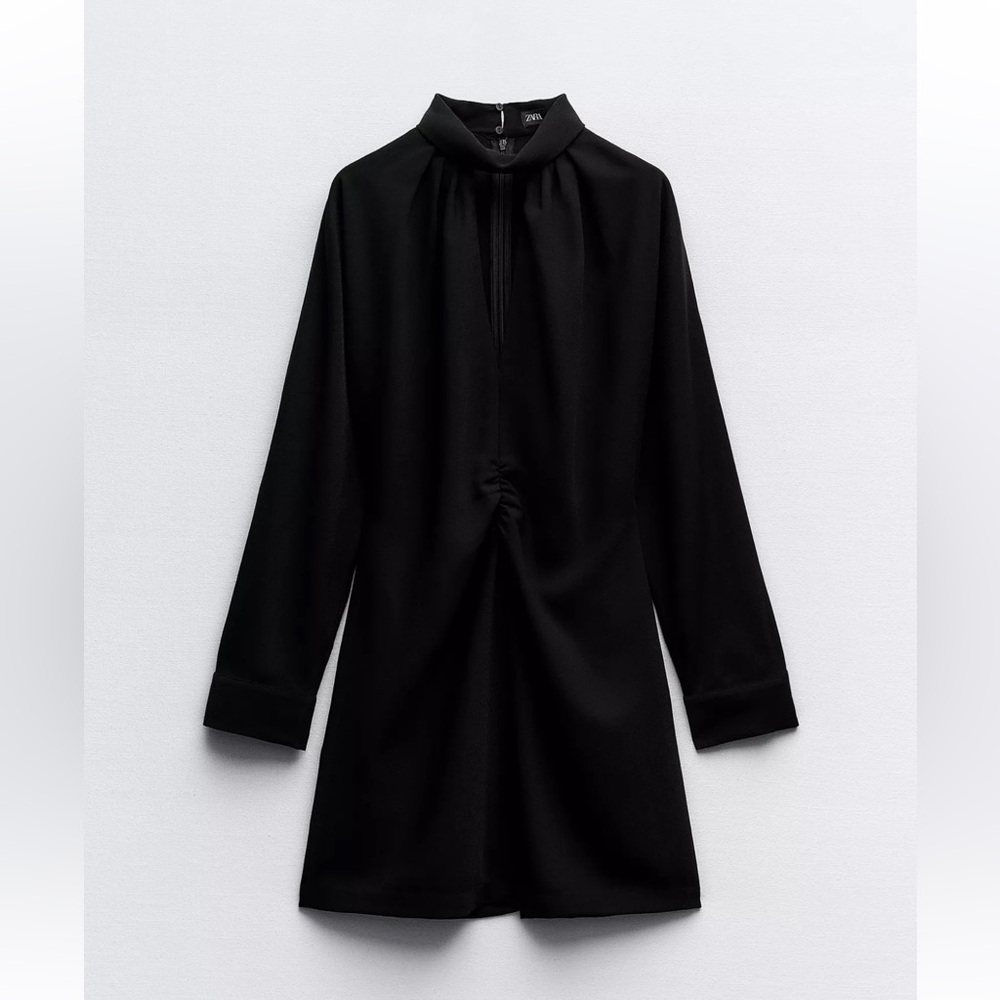 RUCHED CHOKER DRESS